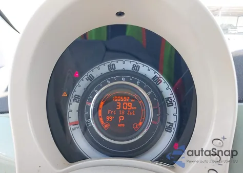 2012 Fiat 500 Pop z USA, uszkodzony, nr VIN 3C3CFFAR9CT381192